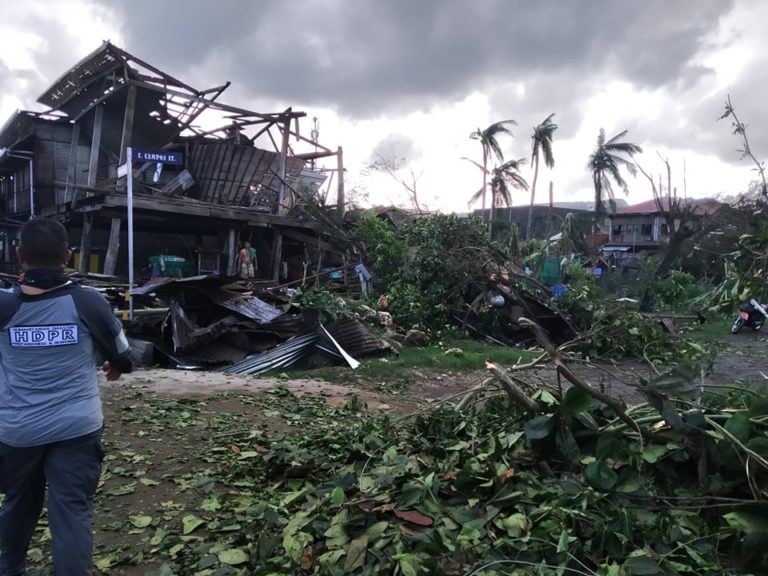 Severely Damaged Houses in Cebu South.