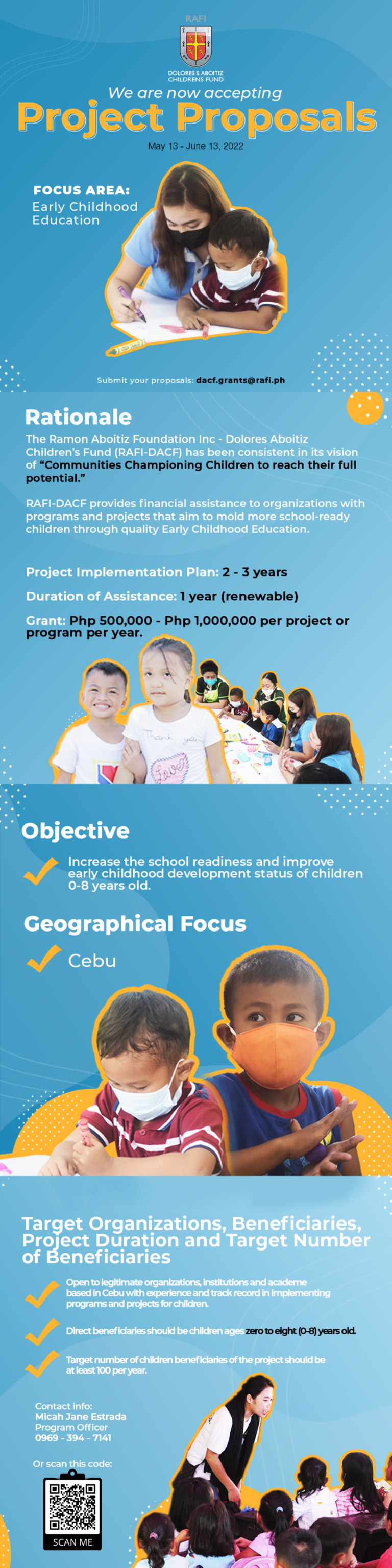 RAFI Call For Proposals On Early Childhood Development Programs RAFI